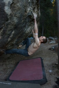 Brad Foss on Tonquin Boulder      